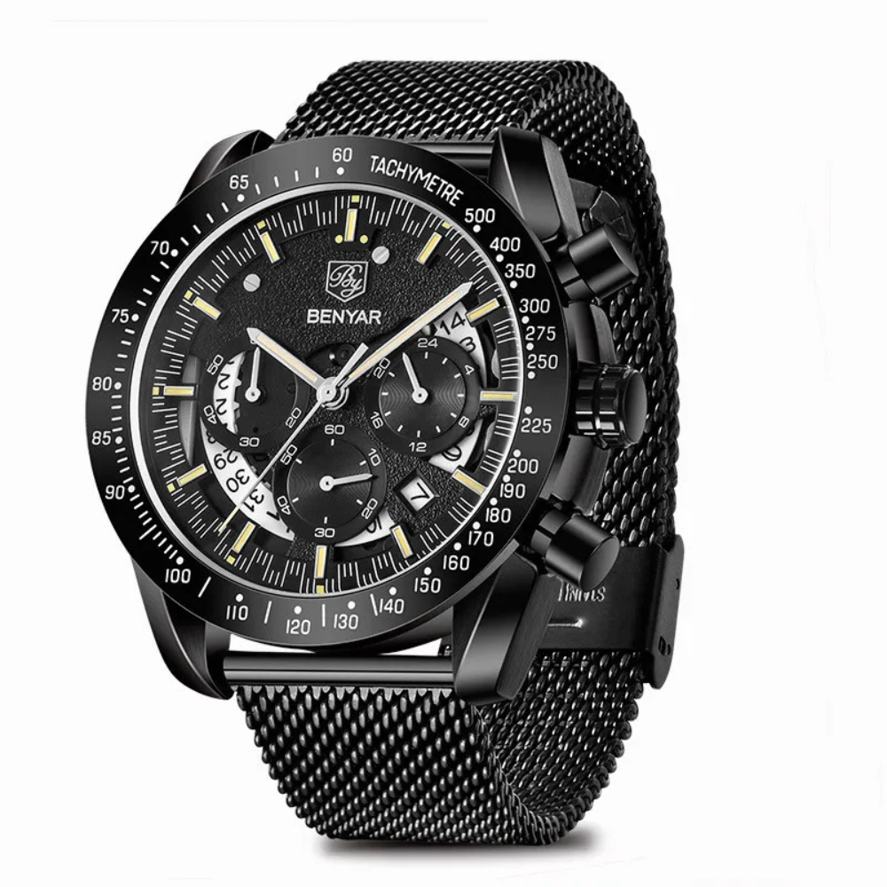 Crimson Tide | Elegant Quartz Timepiece