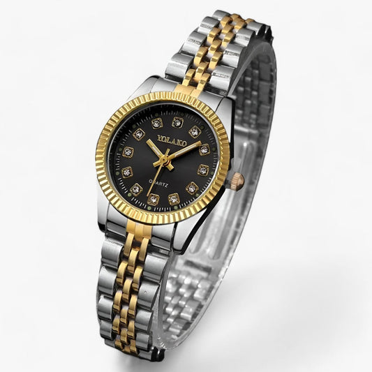 Fay - Elegant round gold wristwatch - Your stylish and practical must-have!
