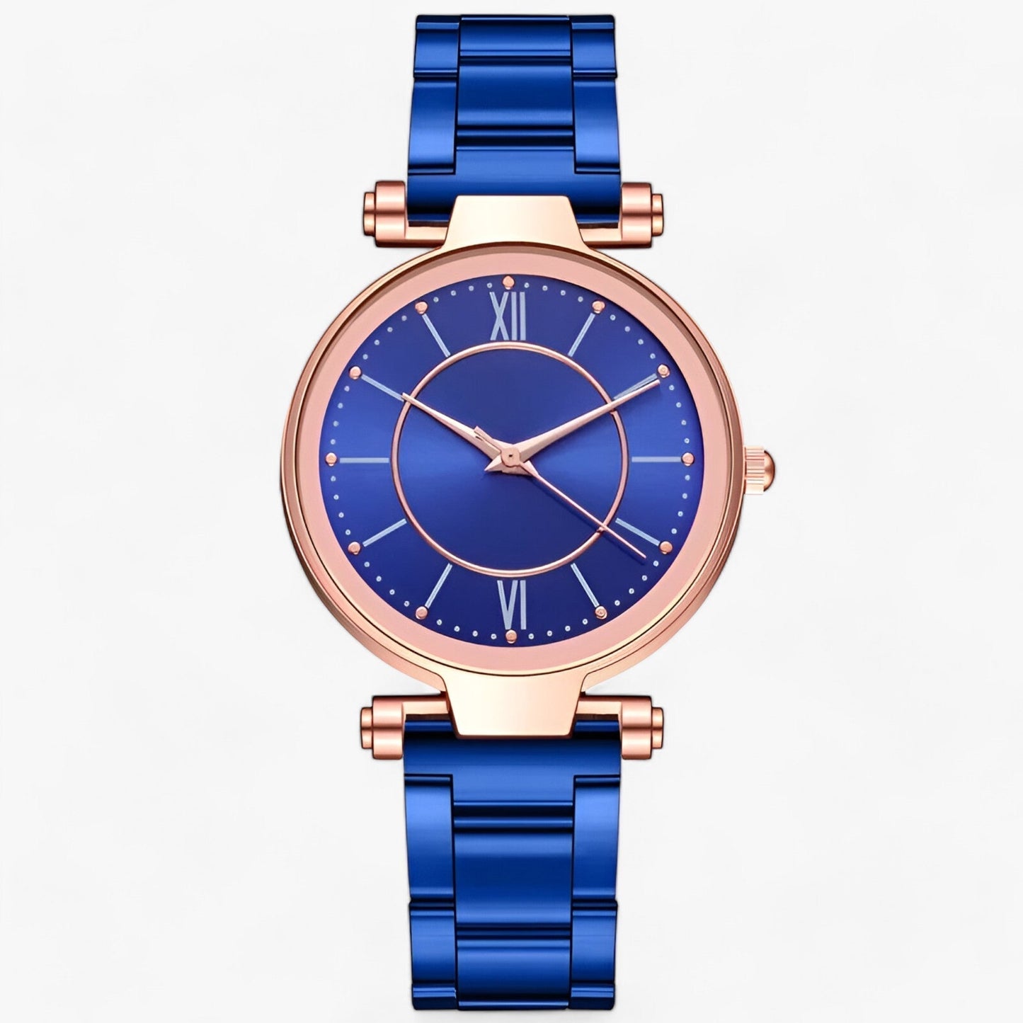 Premium stainless steel round watch